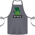 Cactus Can't Touch This Funny Gardening Cotton Apron 100% Organic Steel