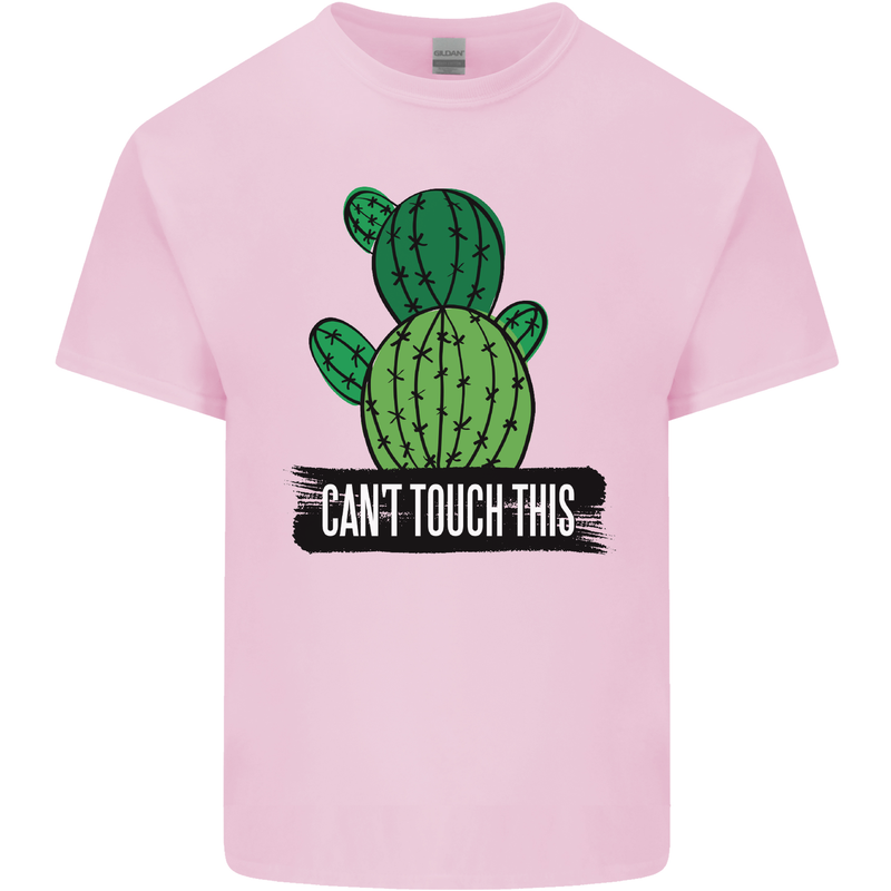 Cactus Can't Touch This Funny Gardening Mens Cotton T-Shirt Tee Top Light Pink