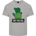 Cactus Can't Touch This Funny Gardening Mens Cotton T-Shirt Tee Top Sports Grey