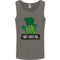 Cactus Can't Touch This Funny Gardening Mens Vest Tank Top Charcoal