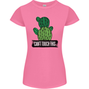 Cactus Can't Touch This Funny Gardening Womens Petite Cut T-Shirt Azalea