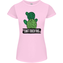Cactus Can't Touch This Funny Gardening Womens Petite Cut T-Shirt Light Pink