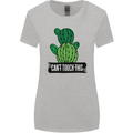 Cactus Can't Touch This Funny Gardening Womens Wider Cut T-Shirt Sports Grey