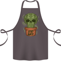 Cactus Skull Gardening Gardener Plants Cotton Apron 100% Organic Dark Grey