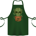 Cactus Skull Gardening Gardener Plants Cotton Apron 100% Organic Forest Green
