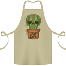 Cactus Skull Gardening Gardener Plants Cotton Apron 100% Organic Khaki