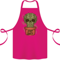 Cactus Skull Gardening Gardener Plants Cotton Apron 100% Organic Pink