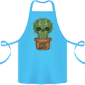 Cactus Skull Gardening Gardener Plants Cotton Apron 100% Organic Turquoise