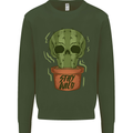Cactus Skull Gardening Gardener Plants Kids Sweatshirt Jumper Forest Green