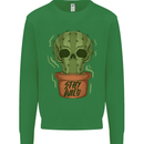 Cactus Skull Gardening Gardener Plants Kids Sweatshirt Jumper Irish Green