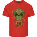 Cactus Skull Gardening Gardener Plants Kids T-Shirt Childrens Red