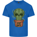 Cactus Skull Gardening Gardener Plants Kids T-Shirt Childrens Royal Blue