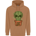 Cactus Skull Gardening Gardener Plants Mens 80% Cotton Hoodie Caramel Latte