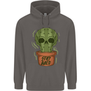 Cactus Skull Gardening Gardener Plants Mens 80% Cotton Hoodie Charcoal