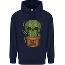 Cactus Skull Gardening Gardener Plants Mens 80% Cotton Hoodie Navy Blue