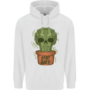 Cactus Skull Gardening Gardener Plants Mens 80% Cotton Hoodie White