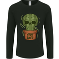 Cactus Skull Gardening Gardener Plants Mens Long Sleeve T-Shirt Black
