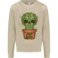 Cactus Skull Gardening Gardener Plants Mens Sweatshirt Jumper Sand