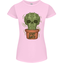 Cactus Skull Gardening Gardener Plants Womens Petite Cut T-Shirt Light Pink