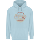 Cafe Racer Biker Motorbike Motorcycle Childrens Kids Hoodie Light Blue