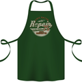 Cafe Racer Biker Motorbike Motorcycle Cotton Apron 100% Organic Forest Green