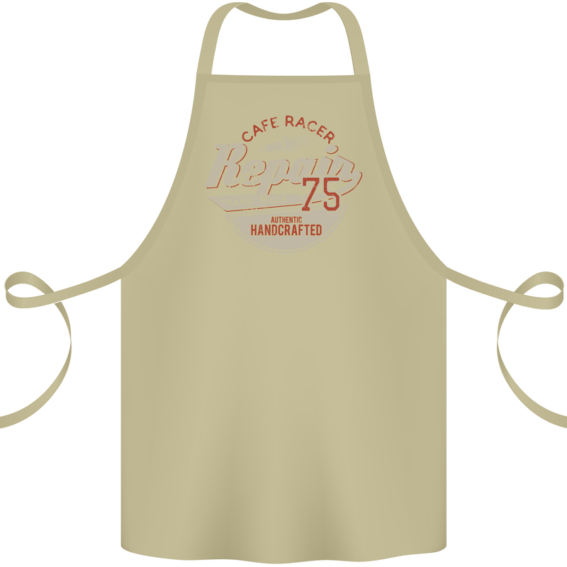 Cafe Racer Biker Motorbike Motorcycle Cotton Apron 100% Organic Khaki