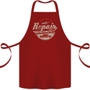 Cafe Racer Biker Motorbike Motorcycle Cotton Apron 100% Organic Maroon