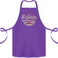 Cafe Racer Biker Motorbike Motorcycle Cotton Apron 100% Organic Purple
