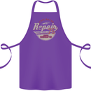 Cafe Racer Biker Motorbike Motorcycle Cotton Apron 100% Organic Purple