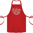 Cafe Racer Biker Motorbike Motorcycle Cotton Apron 100% Organic Red