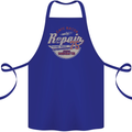 Cafe Racer Biker Motorbike Motorcycle Cotton Apron 100% Organic Royal Blue