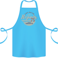 Cafe Racer Biker Motorbike Motorcycle Cotton Apron 100% Organic Turquoise