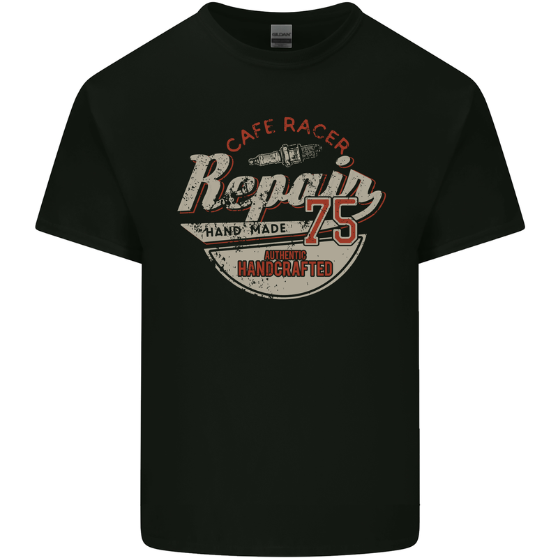 Cafe Racer Biker Motorbike Motorcycle Kids T-Shirt Childrens Black