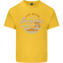 Cafe Racer Biker Motorbike Motorcycle Kids T-Shirt Childrens Yellow