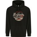 Cafe Racer Biker Motorbike Motorcycle Mens 80% Cotton Hoodie Black