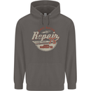 Cafe Racer Biker Motorbike Motorcycle Mens 80% Cotton Hoodie Charcoal