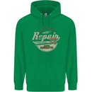 Cafe Racer Biker Motorbike Motorcycle Mens 80% Cotton Hoodie Irish Green
