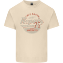 Cafe Racer Biker Motorbike Motorcycle Mens Cotton T-Shirt Tee Top Natural