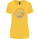 Cafe Racer Biker Motorbike Motorcycle Womens Wider Cut T-Shirt Yellow