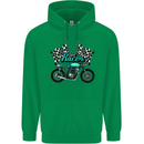 Cafe Racer Biker Motorcycle Motorbike Childrens Kids Hoodie Irish Green