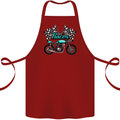 Cafe Racer Biker Motorcycle Motorbike Cotton Apron 100% Organic Maroon