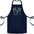 Cafe Racer Biker Motorcycle Motorbike Cotton Apron 100% Organic Navy Blue