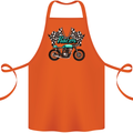 Cafe Racer Biker Motorcycle Motorbike Cotton Apron 100% Organic Orange
