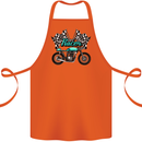 Cafe Racer Biker Motorcycle Motorbike Cotton Apron 100% Organic Orange