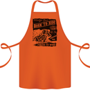 Cafe Racer Biker Motorcycle Motorbike Cotton Apron 100% Organic Orange