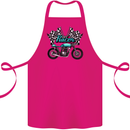 Cafe Racer Biker Motorcycle Motorbike Cotton Apron 100% Organic Pink