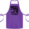 Cafe Racer Biker Motorcycle Motorbike Cotton Apron 100% Organic Purple