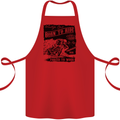 Cafe Racer Biker Motorcycle Motorbike Cotton Apron 100% Organic Red