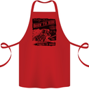 Cafe Racer Biker Motorcycle Motorbike Cotton Apron 100% Organic Red