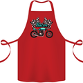 Cafe Racer Biker Motorcycle Motorbike Cotton Apron 100% Organic Red